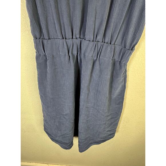 Brass Sleeveless Elastic Waist Dress Blue Small Modal Blend Casual Minimalist - Picture 11 of 12